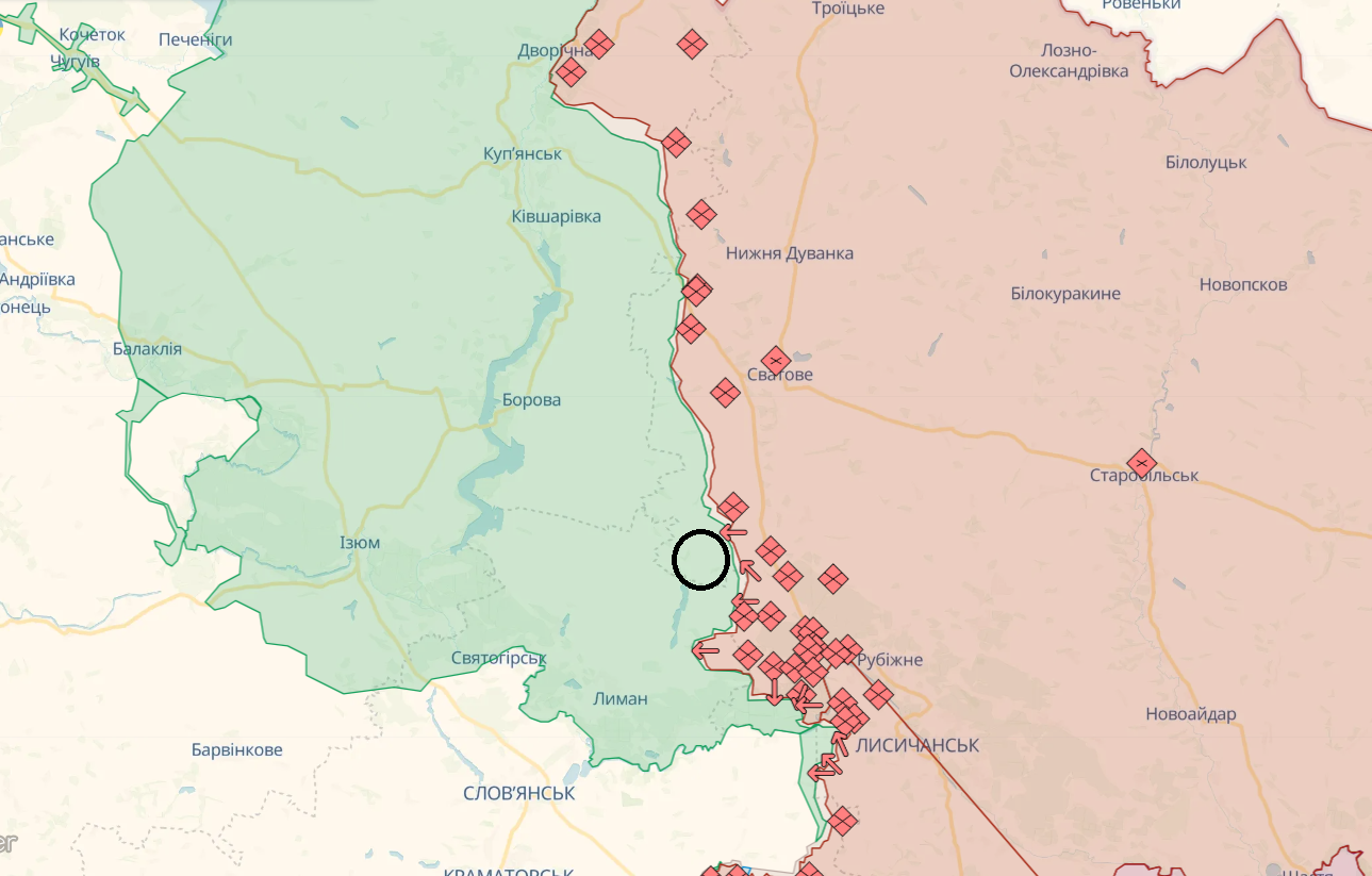 Росія атакує позиції ЗСУ на сході за підтримки авіації та артилерії – карта боїв