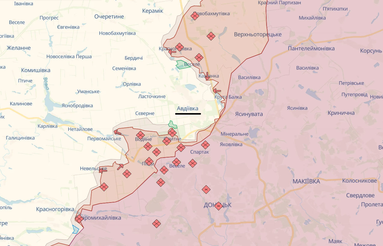 Россия атакует позиции ВСУ на востоке при поддержке авиации и артиллерии – карта боев