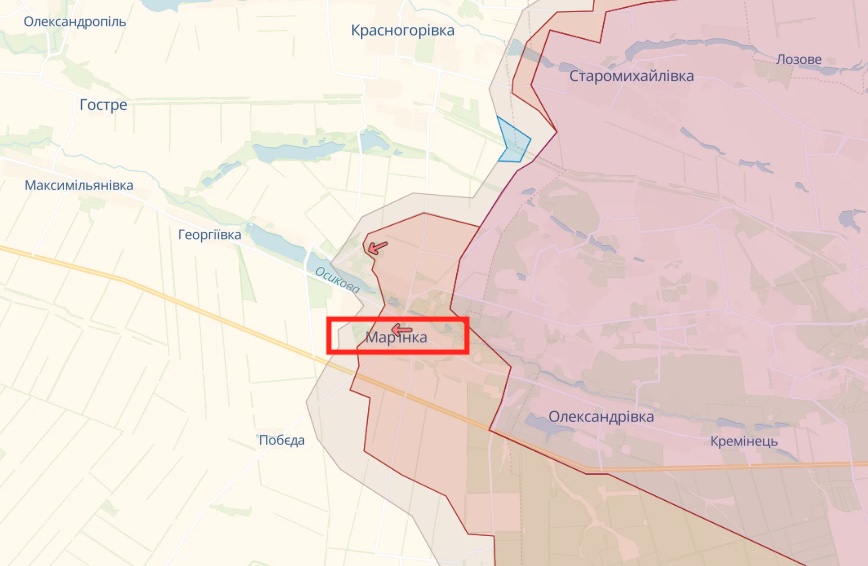 Генштаб: Сили оборони відбили атаки під Бахмутом, наступають на Мелітополь, Бердянськ – карта
