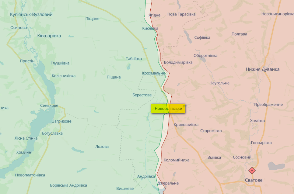 Карта: deepstatemap.live Генштаб: За добу відбулося 39 бойових зіткнень з ворогом – карта