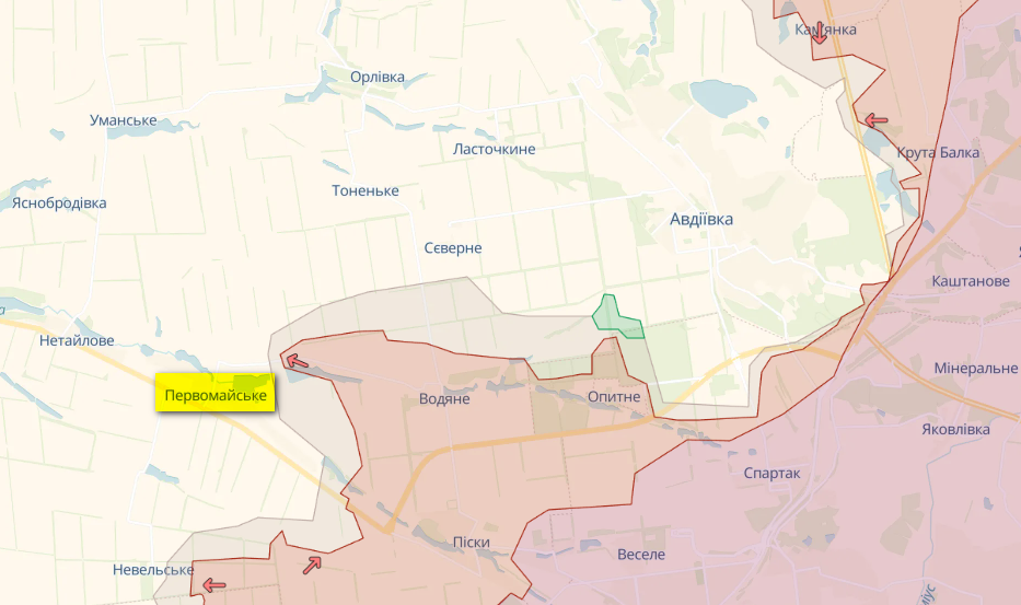 Карта: deepstatemap.live Генштаб: За добу відбулося 39 бойових зіткнень з ворогом – карта