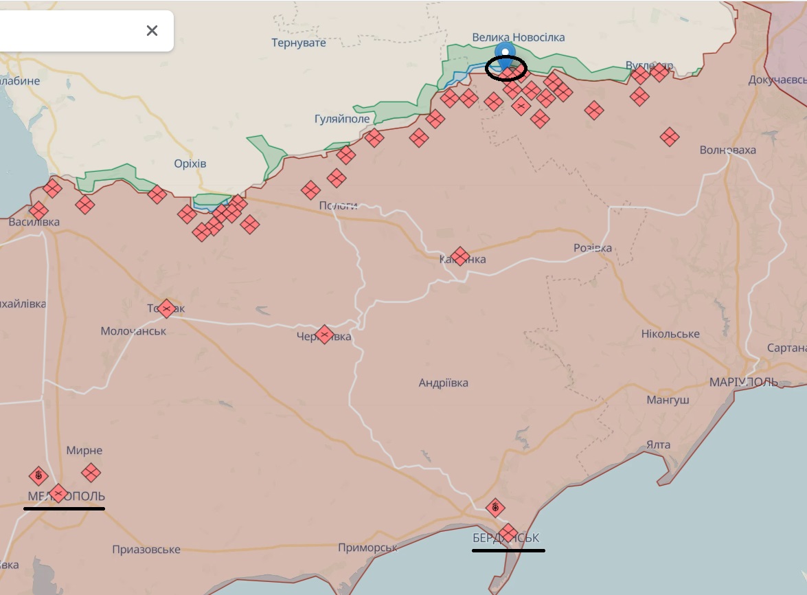 ВСУ: Есть продвижение на Мелитопольском направлении, взяты высоты в Старомайорском