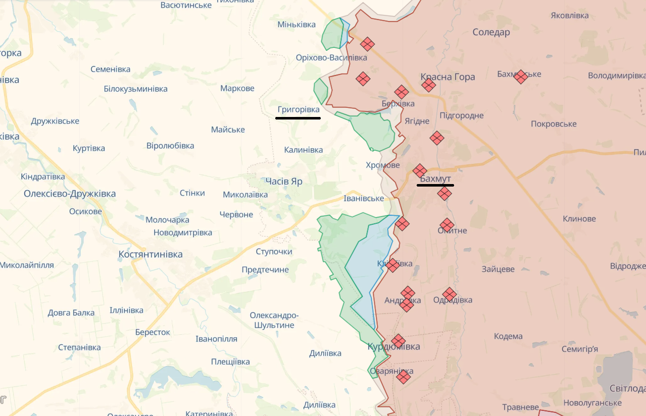 Росія активно атакує на Лиманському напрямку: спроби наступу на п'яти ділянках – карта