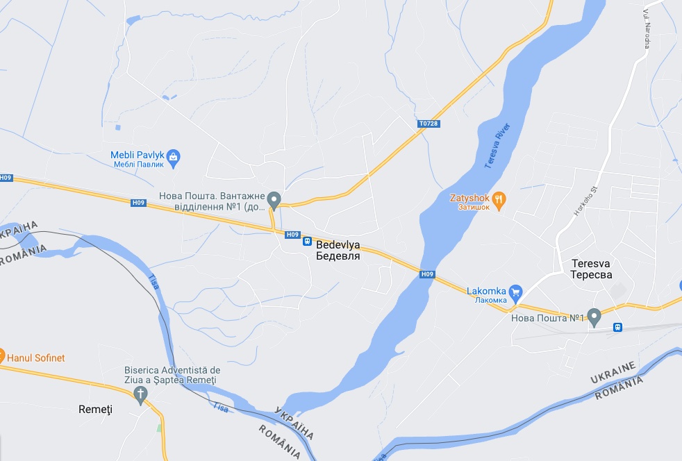 Карта Google На Закарпатті обвалився міст, машини впали в річку, троє постраждалих – фото