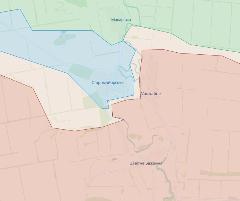 Карта: deepstatemap.live "Найгарячіша точка фронту". Росія посилила штурмові дії у Мар'їнці – ЗСУ