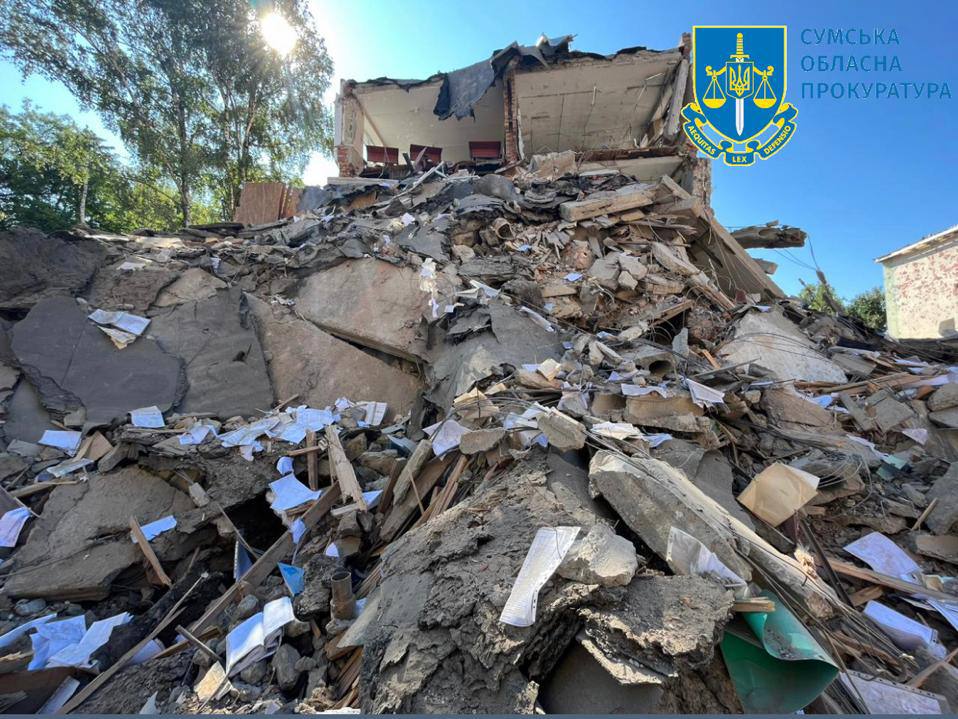 Фото: Офіс генпрокурора Стали відомі наслідки ракетного удару по Сумах: двоє людей загинули, 20 постраждали