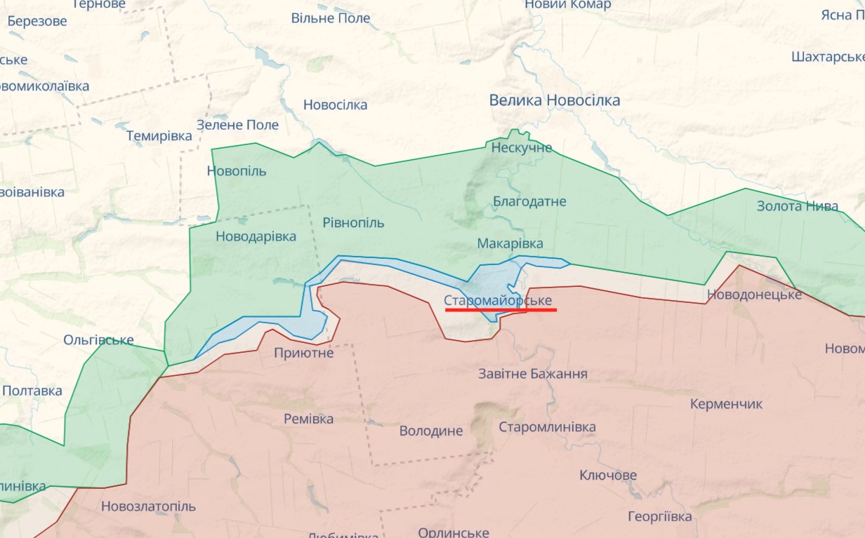 Генштаб: Окупанти атакували у Надії та Новоселівського на Куп'янському напрямку – карта