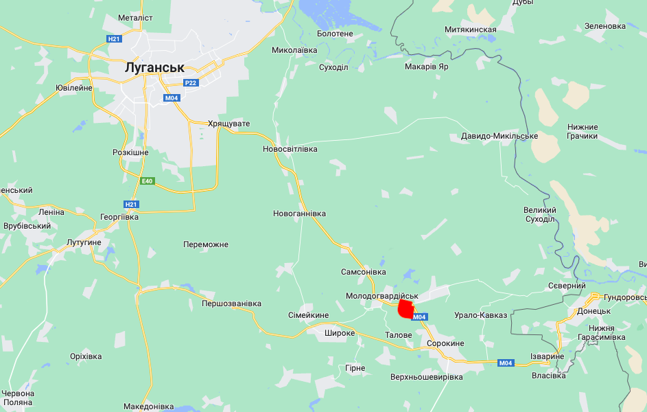 Завод Юність відзначений червоною точкою (Карта: googlemaps.com)