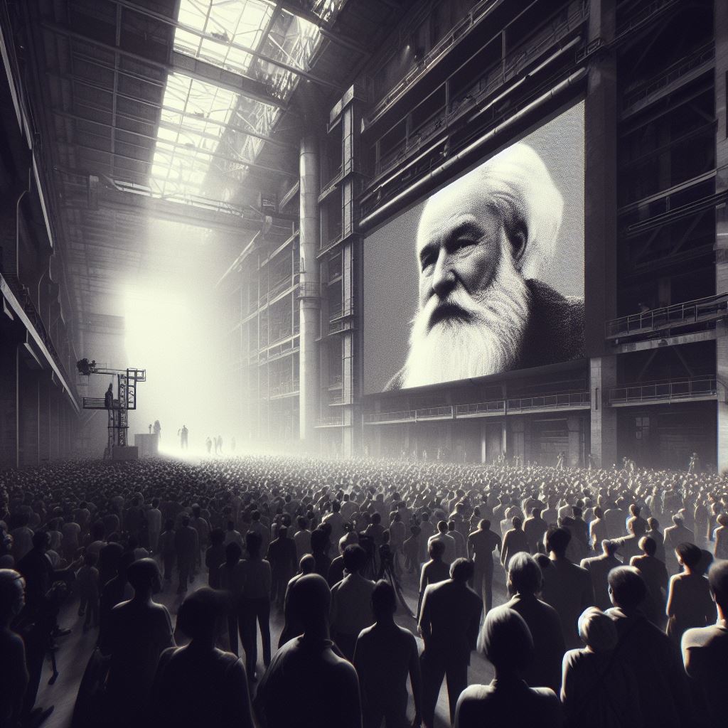 ИИ проиллюстрировал известные антиутопии: "1984", "Машину времени" и "451° по Фаренгейту"