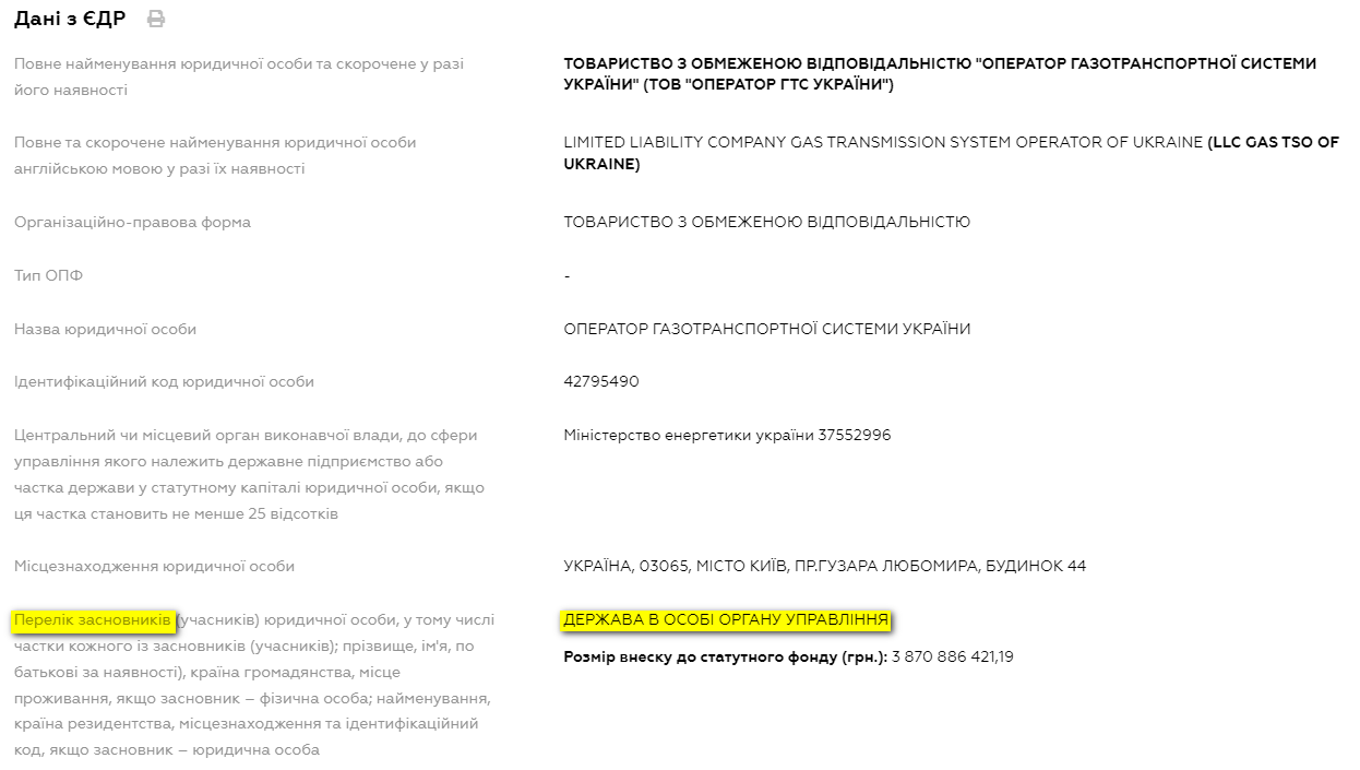 Официально. Оператор ГТС получил нового владельца