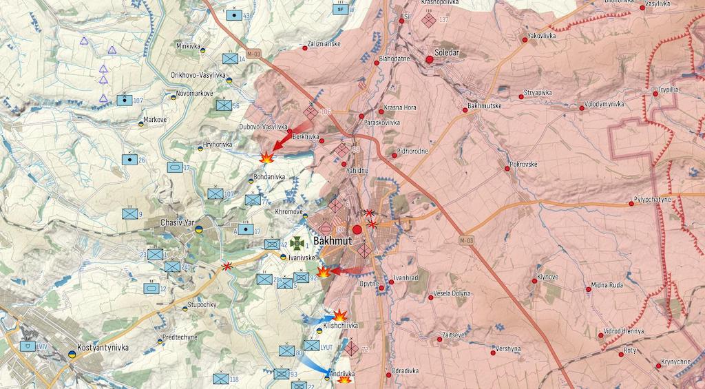 Генштаб: Росія наступає на сході та під Запоріжжям, жорстокі бої поблизу Донецька — карта