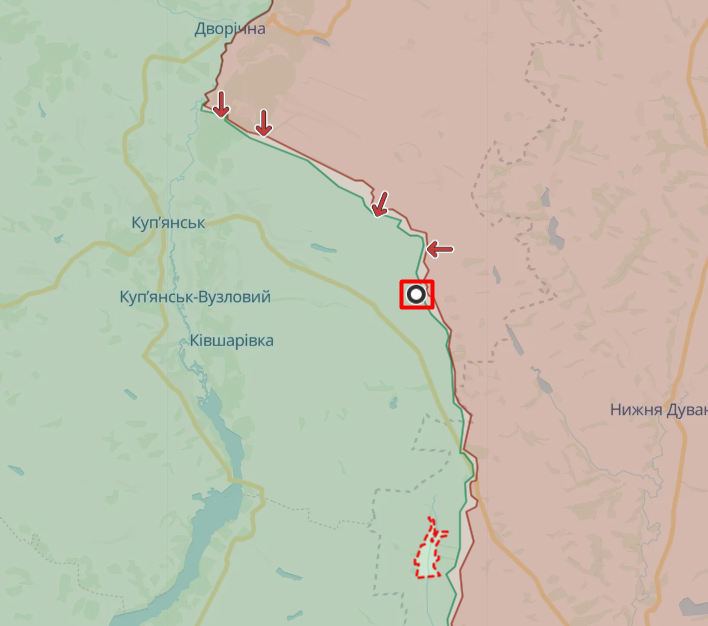Іванівка та Стельмахівка на мапі Deepstate