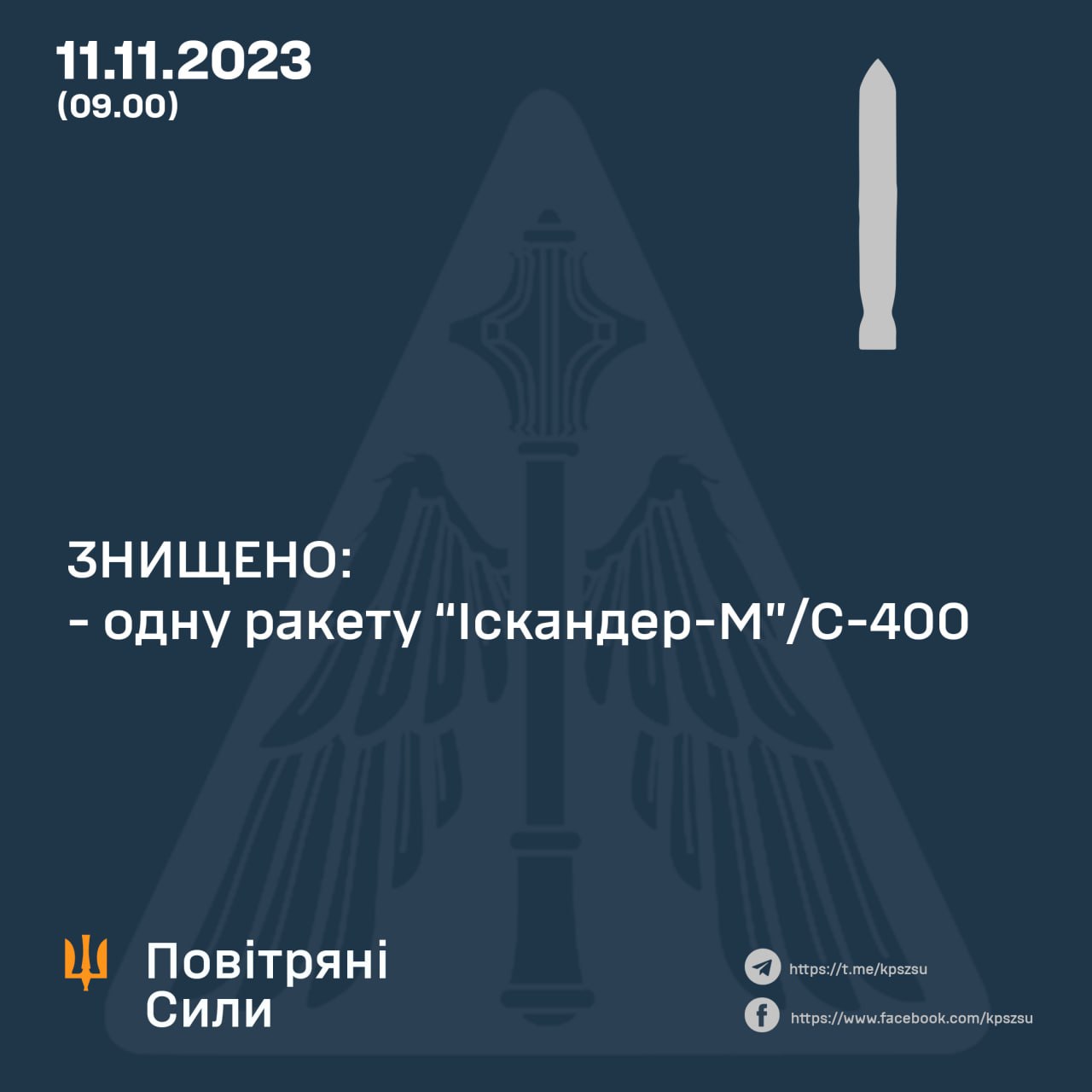 Київ. Миттєва реакція розрахунків Patriot – збито "Іскандер-М" чи С-400 ...