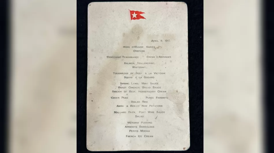 Карту вечірнього меню для пасажирів першого класу з "Титаніка" продали за 84 000 фунтів