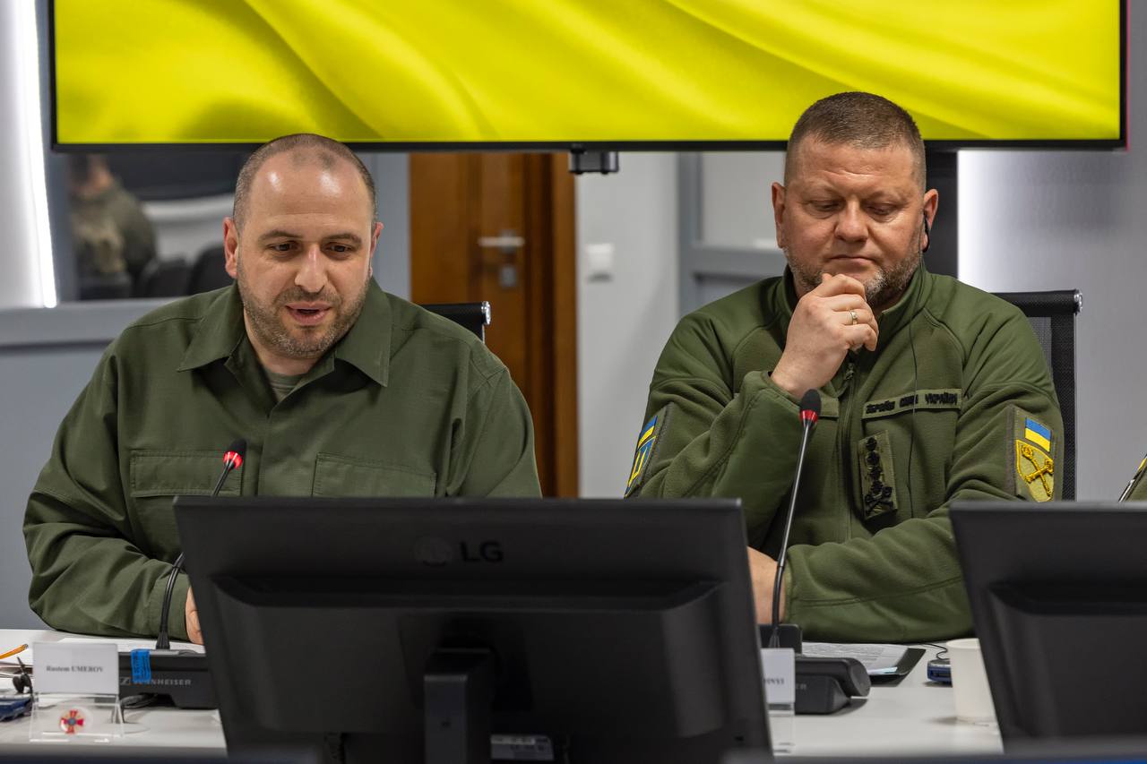 Міністр оборони Рустем Умєров та головнокомандувач ЗСУ Валерій Залужний