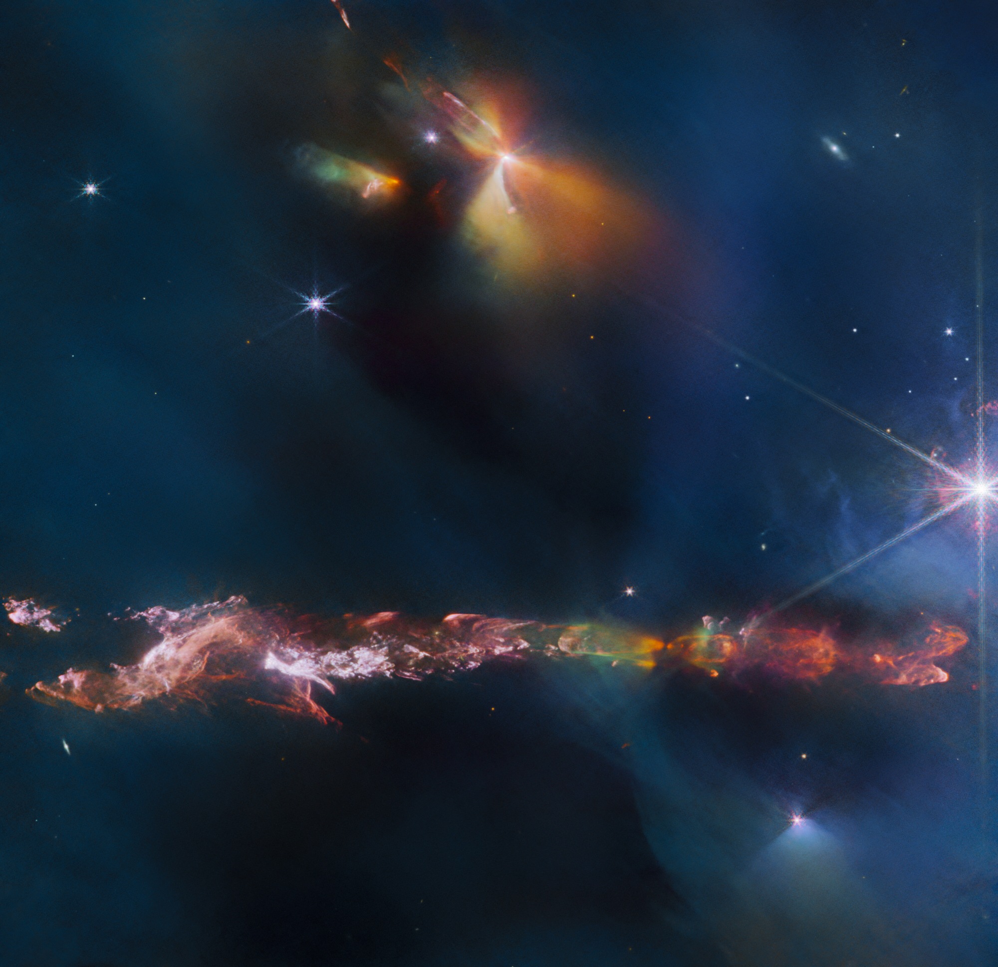 Телескоп "Джеймс Вебб" показав новонароджену зірку у космічній колисці – фото
