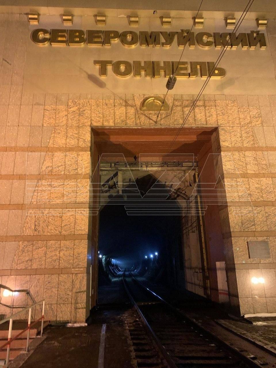 Россияне показали фото Северомуйского тоннеля, который подорвала СБУ. Выдумали "замыкание"