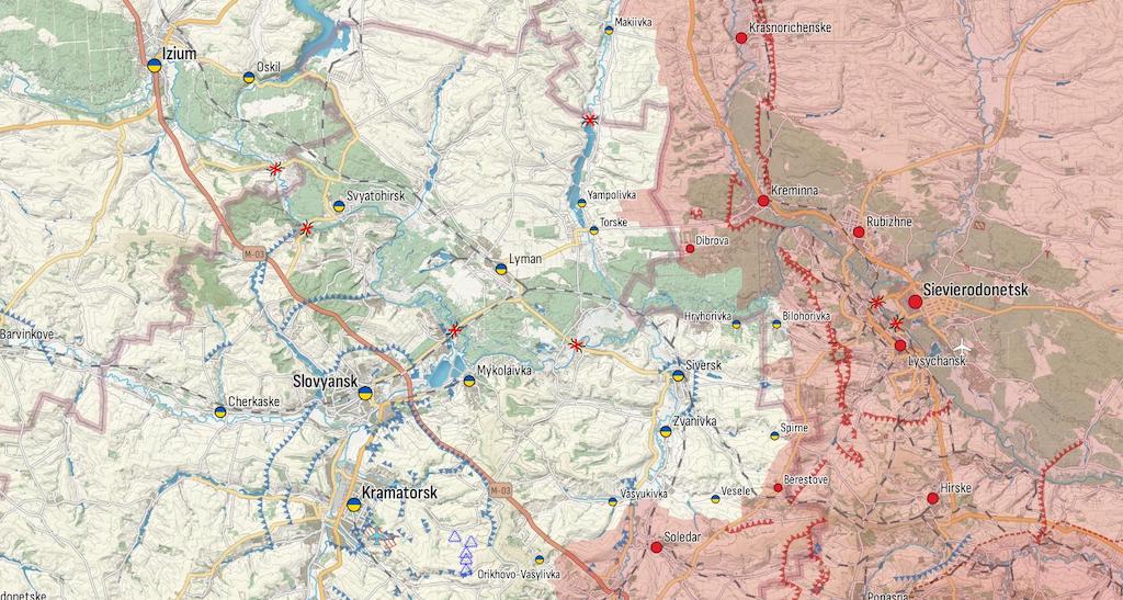 Генштаб: РФ наступает на шести направлениях, жестокие бои за Авдеевку и Работино — карта