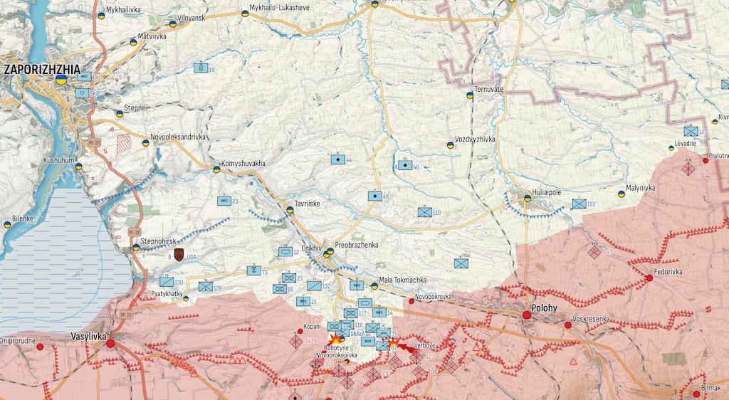 Генштаб: Росія наступає на шести напрямках фронту, масовані штурми Авдіївки — карта