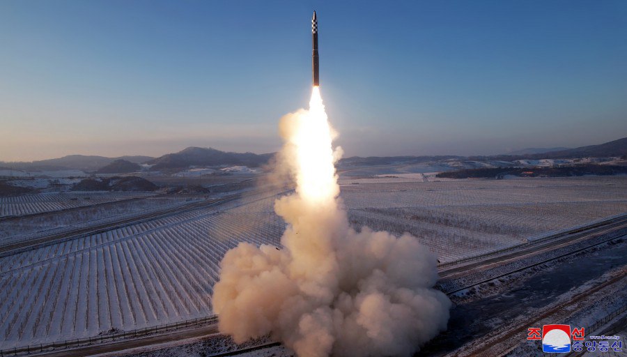 Запуск ракеты Hwasongpho-18