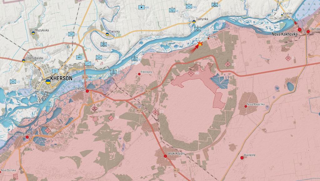 Генштаб: РФ наступает от Купянска до Крынок, самые серьезные штурмы возле Авдеевки — карта