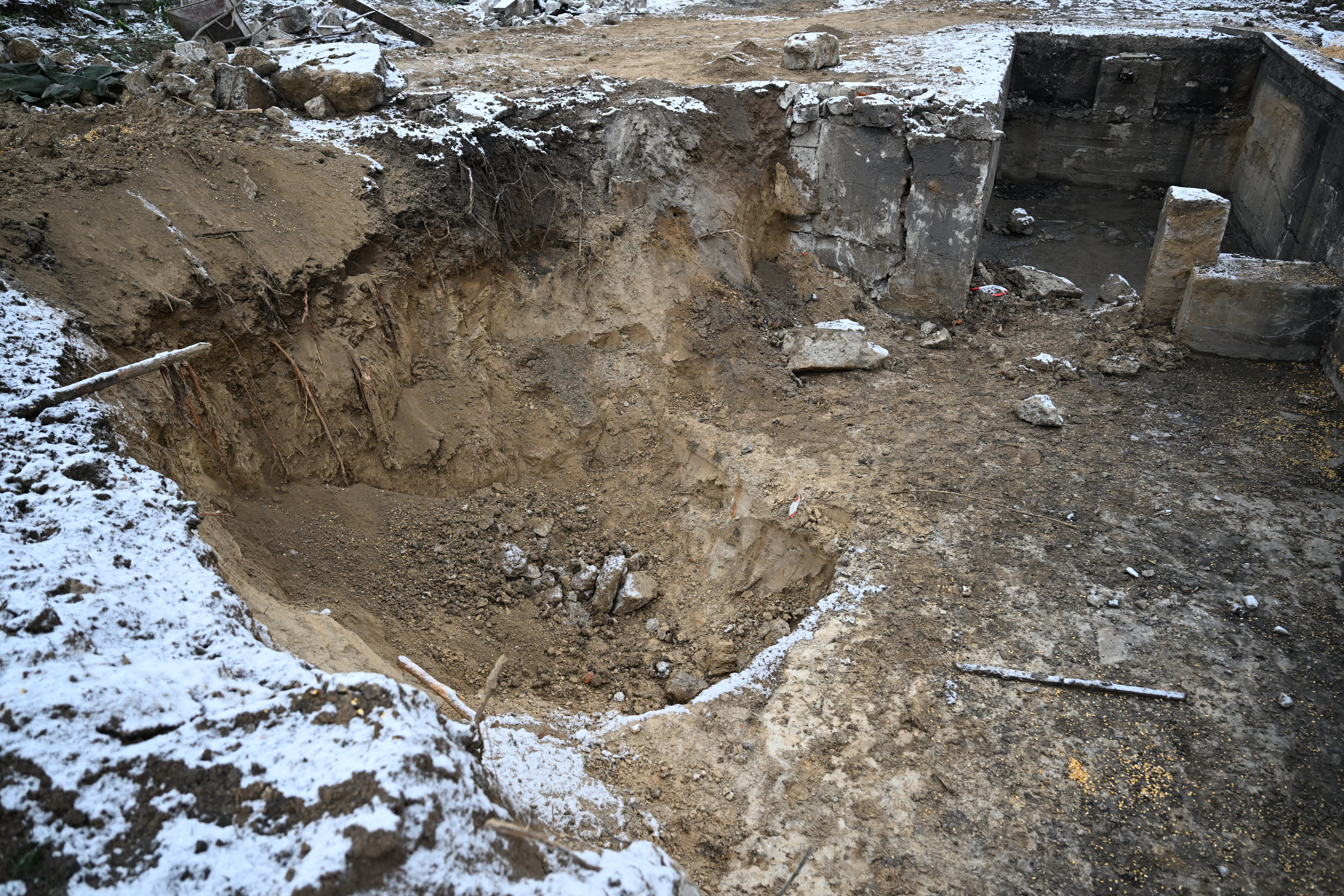 Місце вибуху ракети у селі Пшеводув біля кордону з Україною, 15 листопада 2022 рік (Фото: EPA/Darek Delmanowicz)