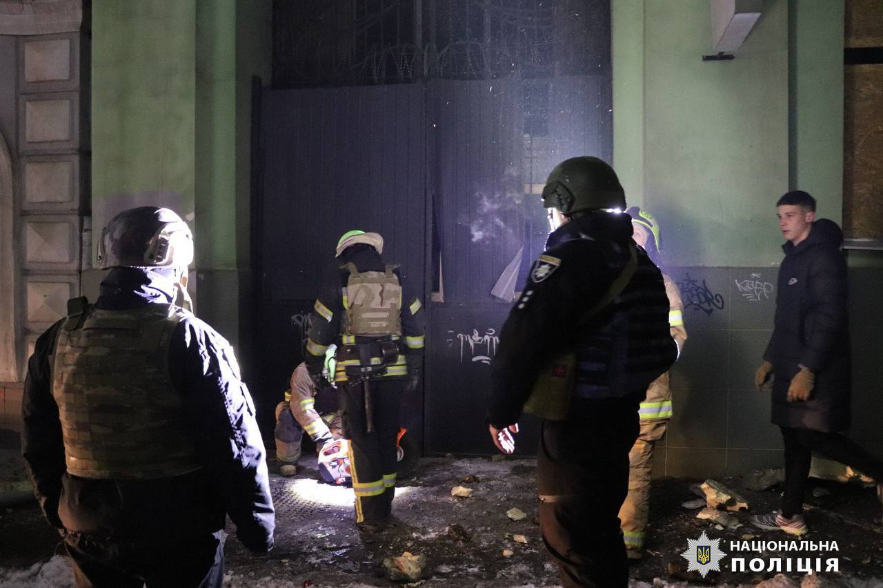 Харьков. Появились фото и видео последствий ракетного удара россиян вечером 23 января