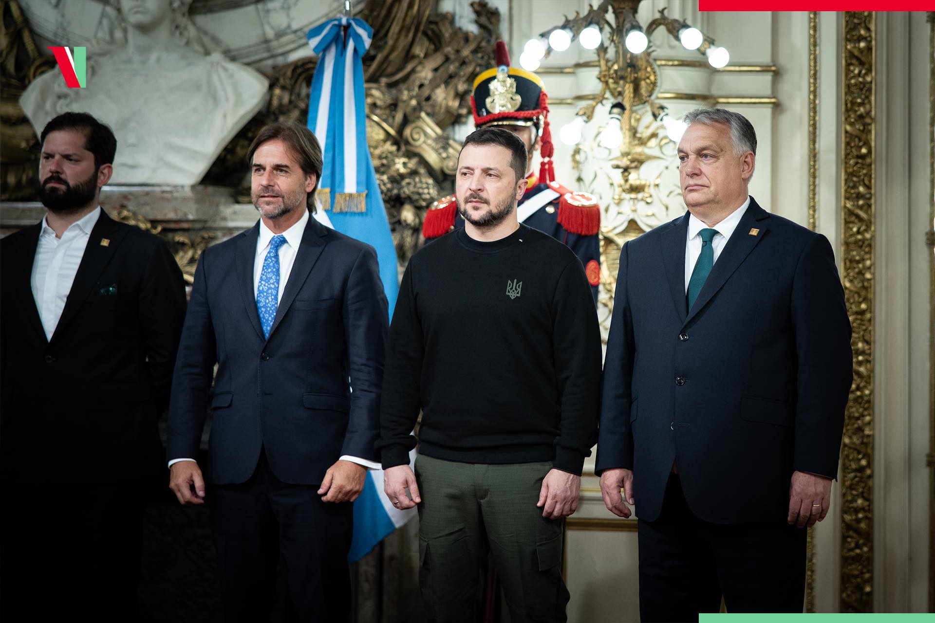 Зеленський та Орбан, 11 грудня 2023, Aргентина (Фото: Facebook Віктора Орбанa)