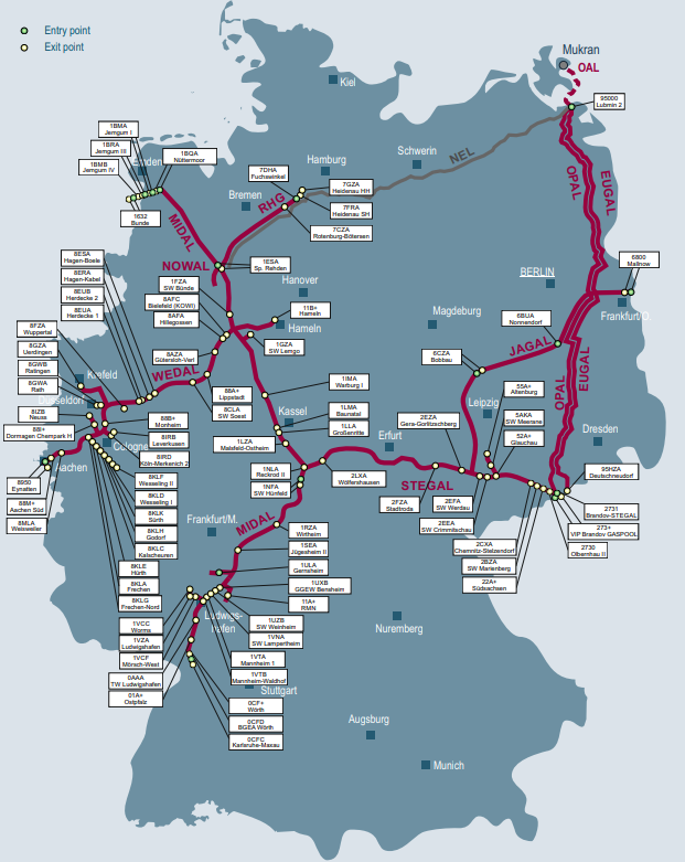 Германия национализирует часть газотранспортной системы
