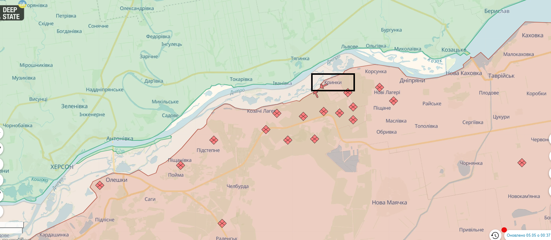 Росія штурмує Кринки й острови, зазнає "в рази" більших втрат, ніж Україна – ЗСУ